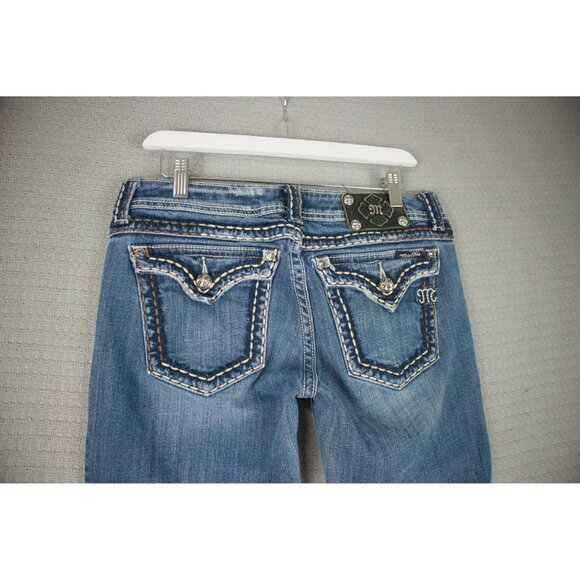 Miss Me Mid Rise Bootcut Denim Jeans Womens 32 JP55014-17 - Picture 5 of 7